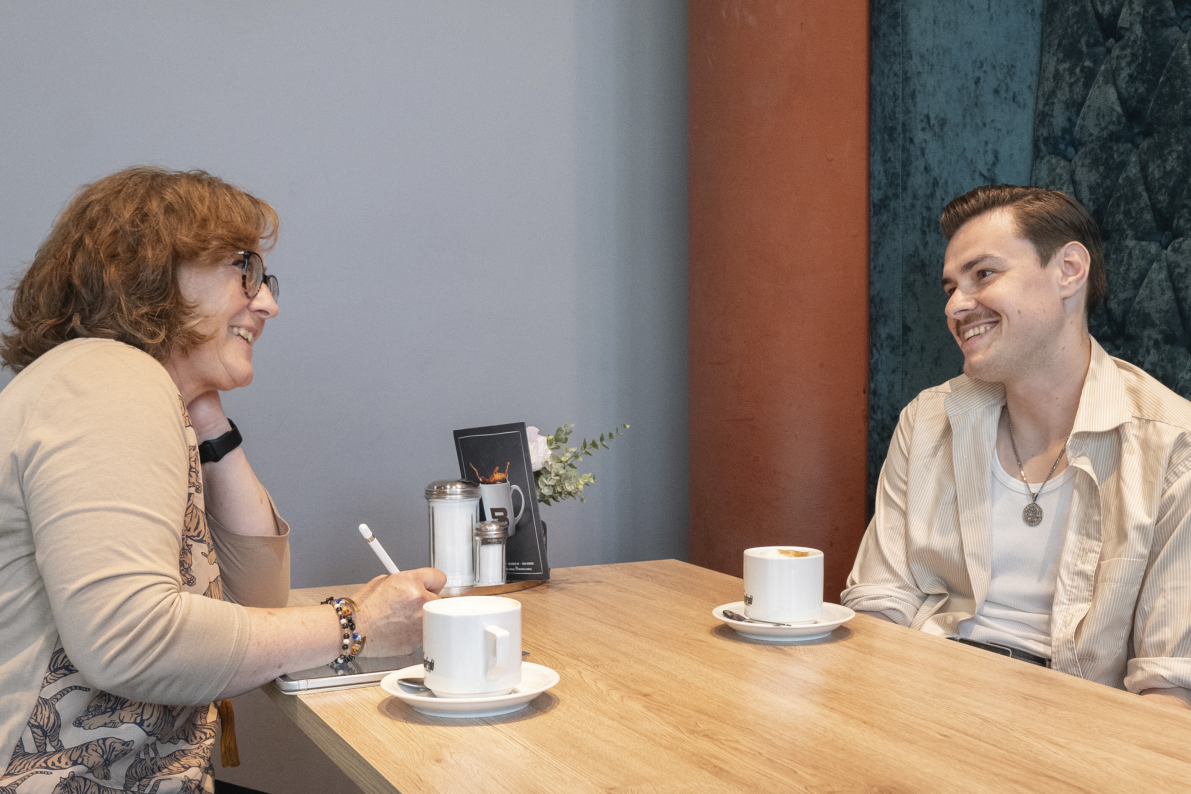 Antje und Daniel im Gespräch (Foto: Isabela Pacini)